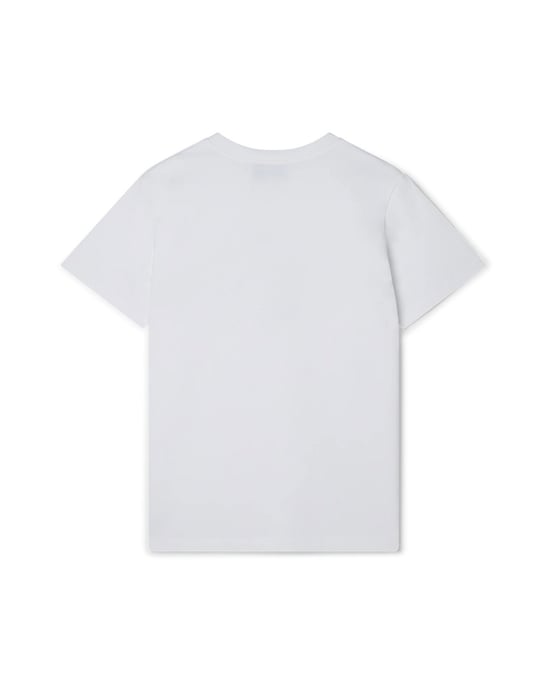 Casablanca Playful Stripes Printed T-Shirt in White - Image 3