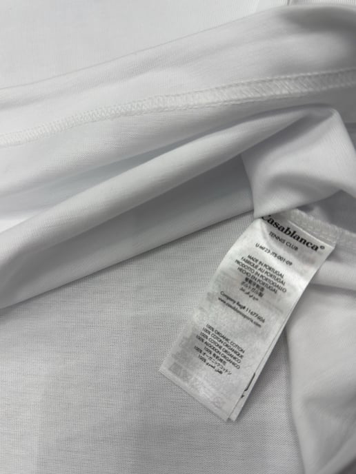 Casablanca Vue De L’Arche T-Shirt in White - Image 3