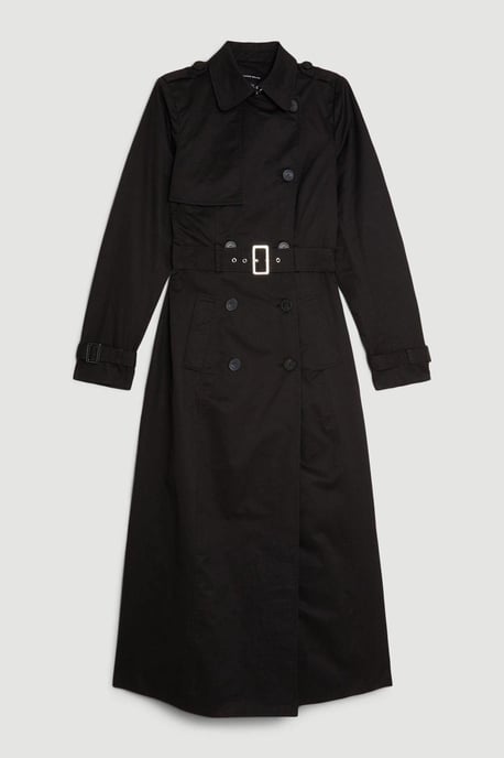 Tailored Classic Belted Trench Coat - Image 4