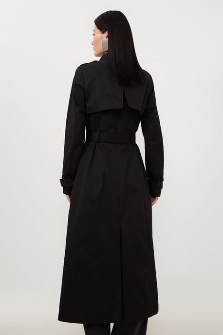 Tailored Classic Belted Trench Coat - Image 5