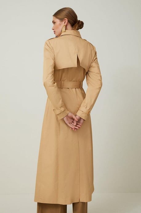 Tailored Classic Belted Trench Coat - Image 5