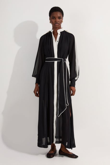 Military Mono Belted Woven Midi Dress - Image 5