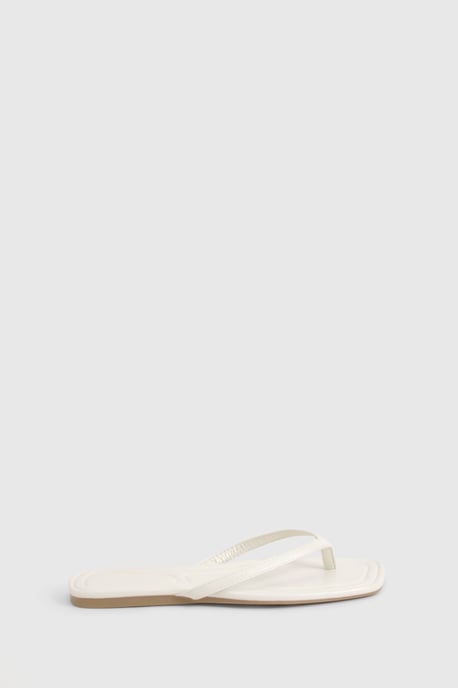 Wide Fit Square Toe Flip Flops - Image 3
