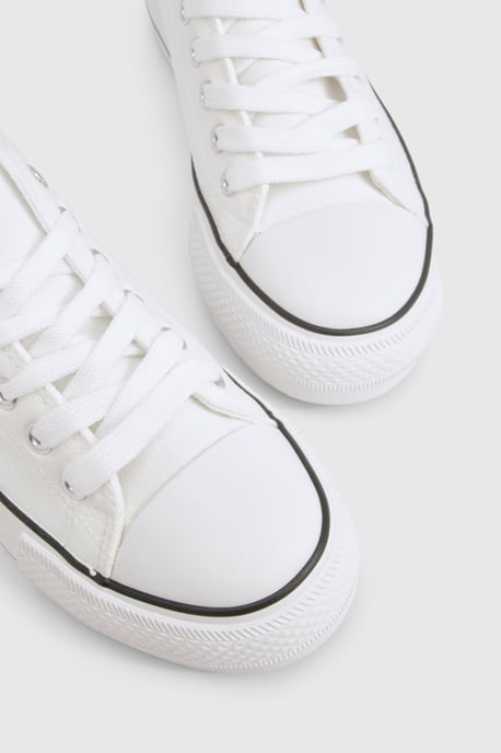 Low Top Platform Lace Up Trainers - Image 5