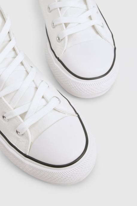 High Top Platform Lace Up Trainers - Image 5