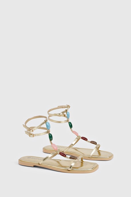 Beaded Gladiator Sandals - Image 2