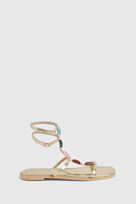 Beaded Gladiator Sandals - Image 3