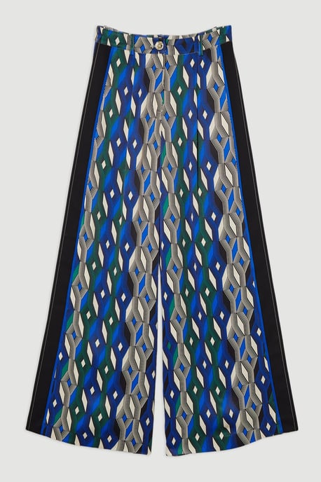 Amelia Graham Printed Viscose Satin Hight Waist Trouser - Image 4