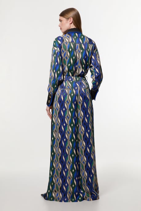 Amelia Graham Printed Viscose Satin Hight Waist Trouser - Image 5