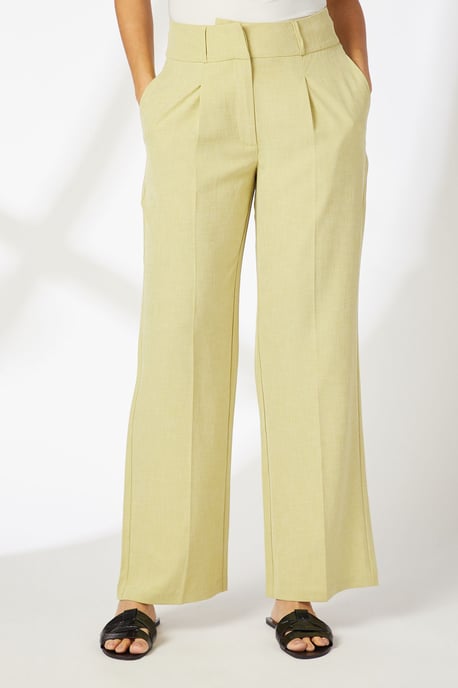 Pleat Detail Straight Leg Trousers - Image 2