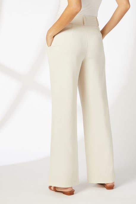 Pleat Detail Straight Leg Trousers - Image 4