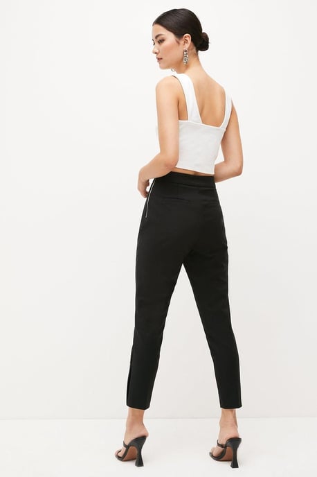 Petite Essential Techno Woven Crop Trouser - Image 3