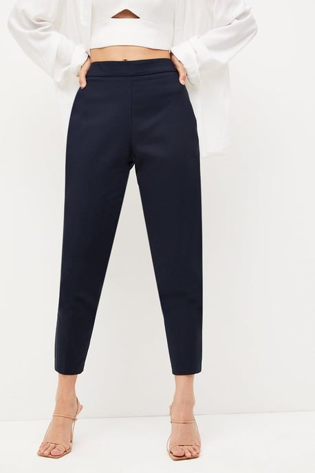 Petite Essential Techno Woven Crop Trouser - Image 2