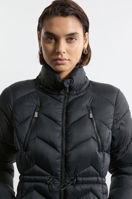 Lightweight Knee Length Packable Coat - Image 2