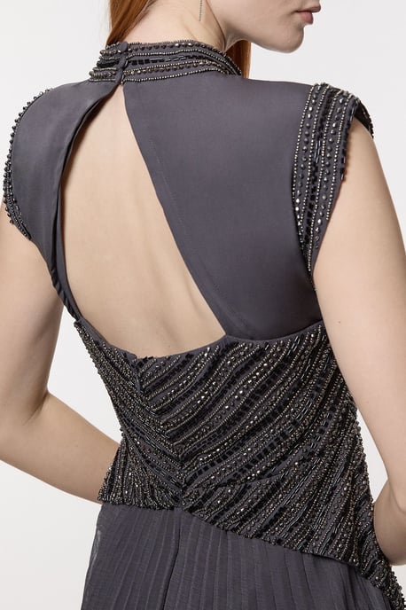 Tall Embellished Beaded Woven Maxi Dress - Image 2