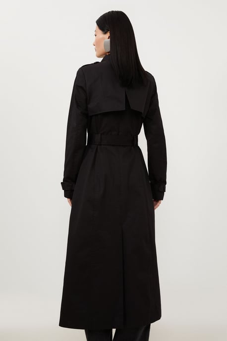 Petite Tailored Classic Belted Trench Coat - Image 5