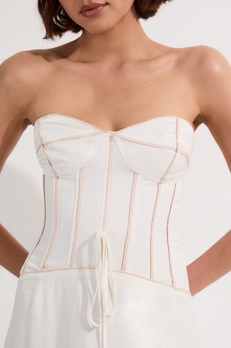 Viscose Linen Corset Prom Dress - Image 2