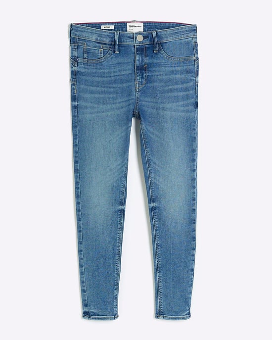 River Island Womens Skinny Jeans Petite Blue Bum Sculpt - Image 5