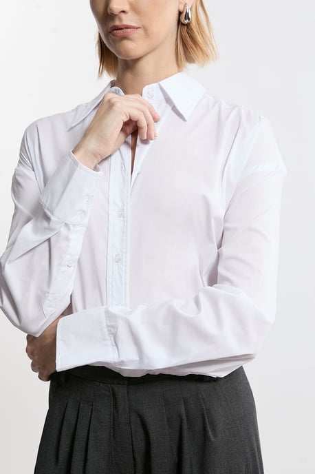 Tailored Cotton Button Through Shirt - Image 3