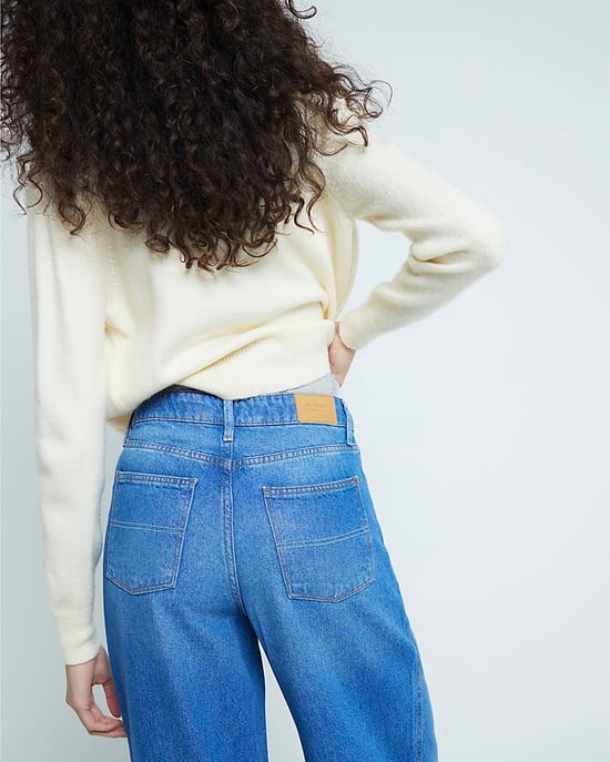 River Island Womens Super Wide Jeans Blue Denim - Image 3
