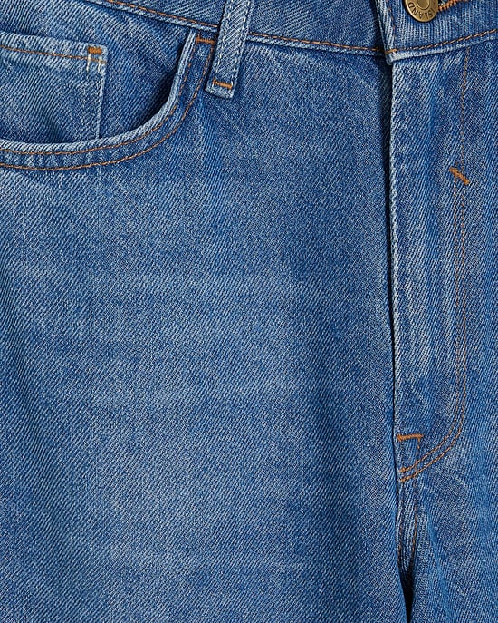 River Island Womens Super Wide Jeans Blue Denim - Image 4