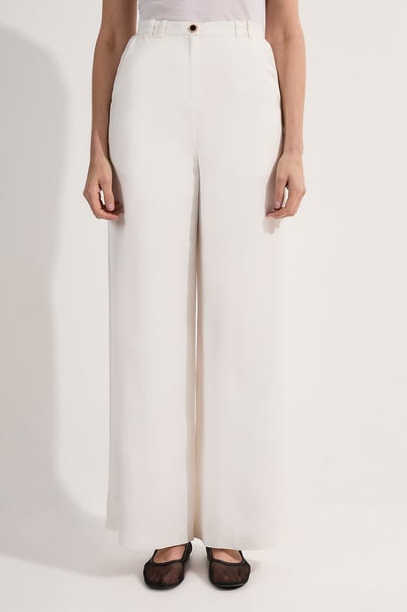 Premium Viscose Linen Woven Straight Leg Trouser - Image 2