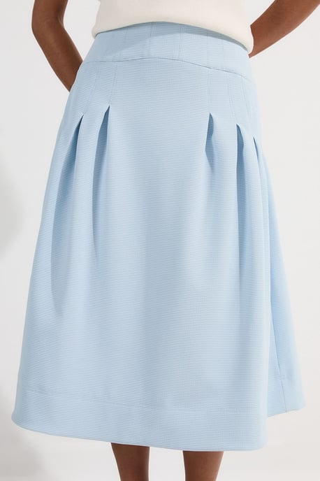 Tailored Textured Full Midi Skirt - Image 3