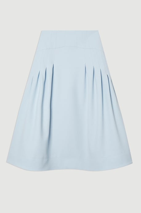 Tailored Textured Full Midi Skirt - Image 4