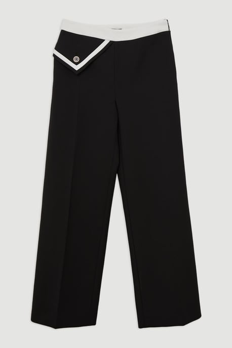 Compact Stretch Contrast Tipped Trouser - Image 4
