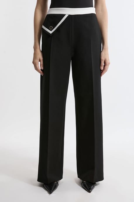 Compact Stretch Contrast Tipped Trouser - Image 5