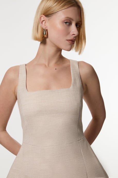 Herringbone Wide Leg Tailored Jumpsuit - Image 2