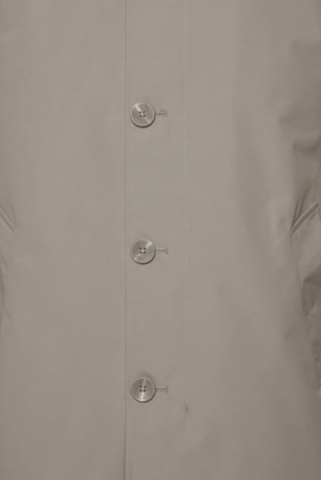 James Grey Hawk Basic Raincoat in Stone - Image 2