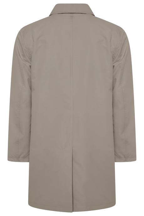 James Grey Hawk Basic Raincoat in Stone - Image 3