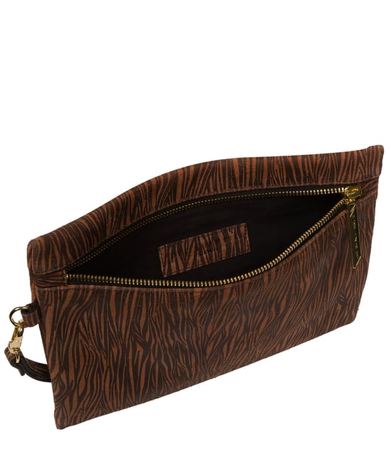 'Chalfont' Animal Print Nappa Leather Clutch Bag - Image 4