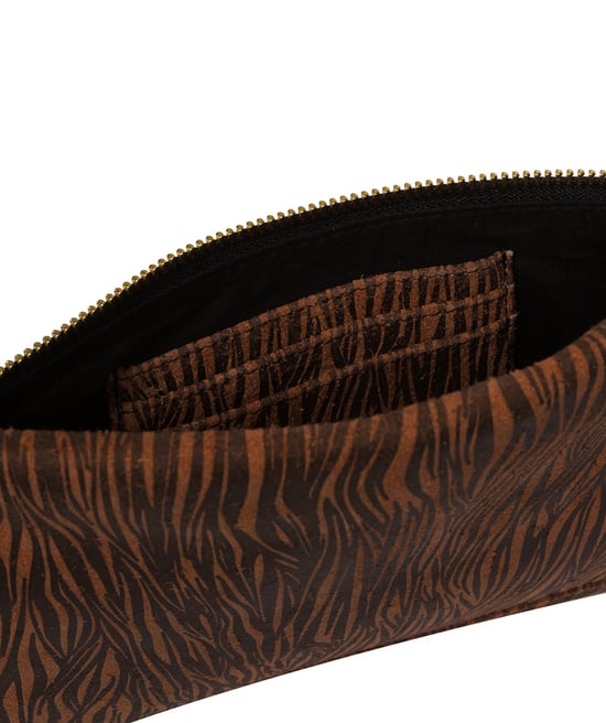 'Chalfont' Animal Print Nappa Leather Clutch Bag - Image 6