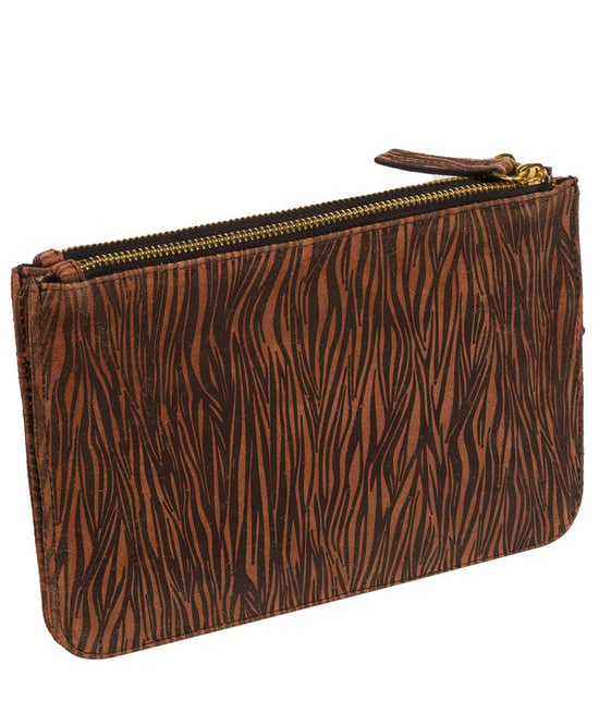 'Addison' Animal Print Nappa Leather Clutch Bag - Image 3