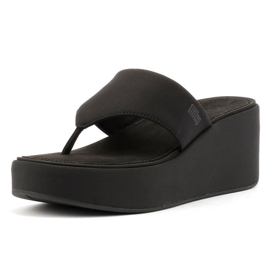FitFlop Platfforms Wedge Dames Zwarte Sandalen - Image 3