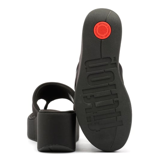 FitFlop Platfforms Wedge Dames Zwarte Sandalen - Image 4
