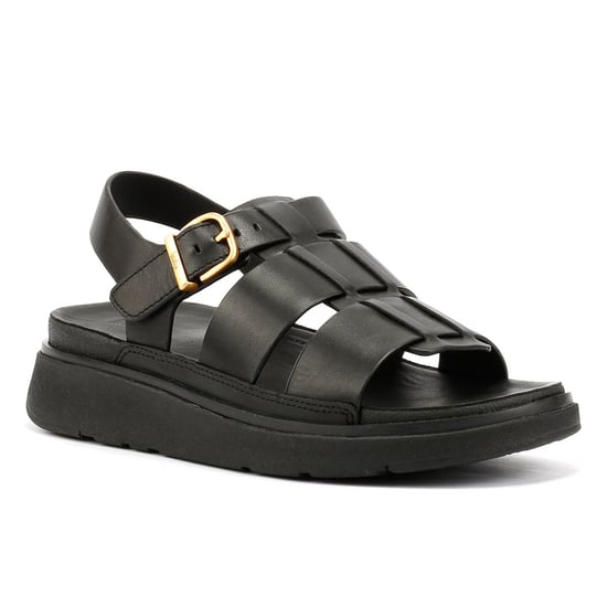 FitFlop GEN-FF Fisherman Dames Zwart Leren Sandalen - Image 2