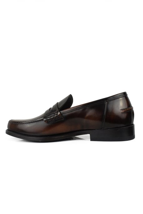 Alberto leren mocassins bruin - Image 3