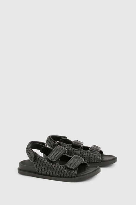 Wide Fit Chunky Double Strap Dad Sandal - Image 2