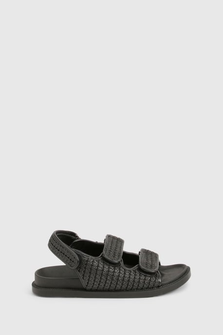 Wide Fit Chunky Double Strap Dad Sandal - Image 3