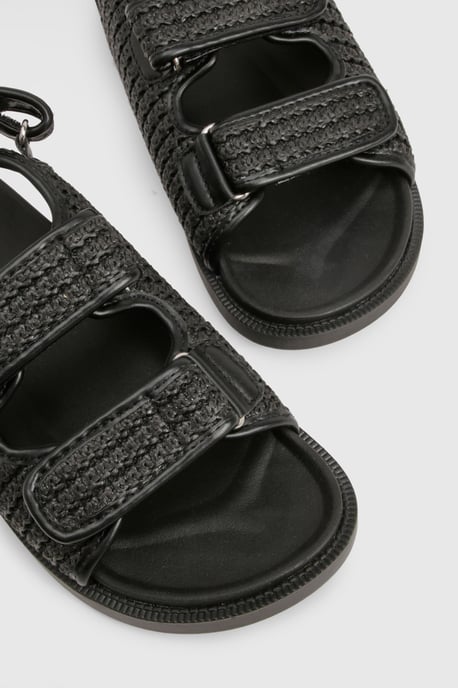 Wide Fit Chunky Double Strap Dad Sandal - Image 5
