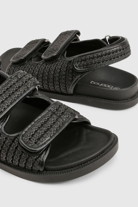 Wide Fit Chunky Double Strap Dad Sandal - Image 6