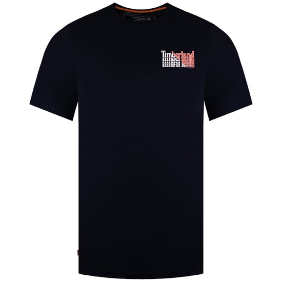 Timberland Stacked Mens Navy T-Shirt - Image 1