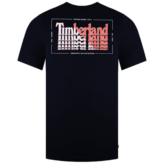 Timberland Stacked Mens Navy T-Shirt - Image 2