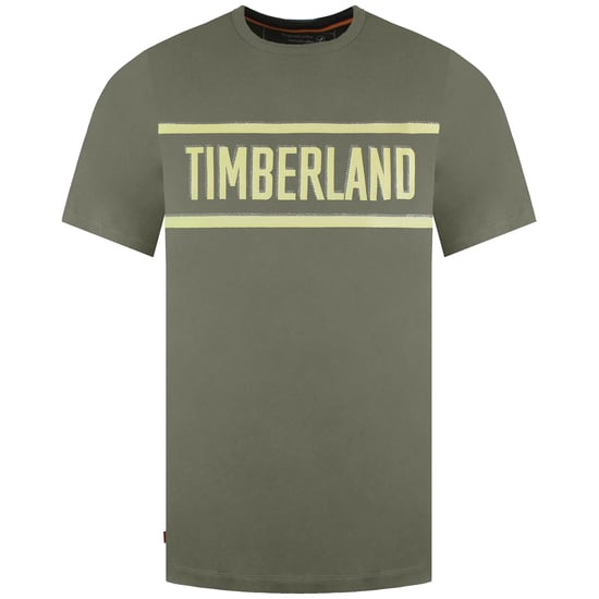 Timberland Branded Mens Green T-Shirt - Image 1