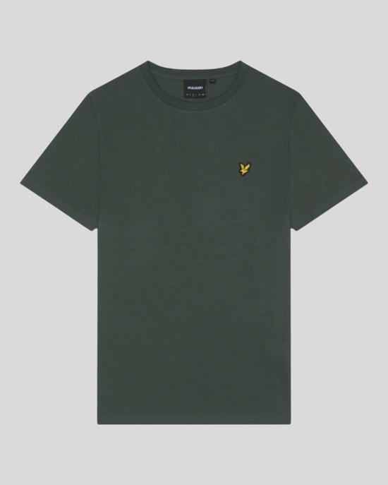 Diepgroen T-shirt met Lyle & Scott-logo op de borst - Image 5
