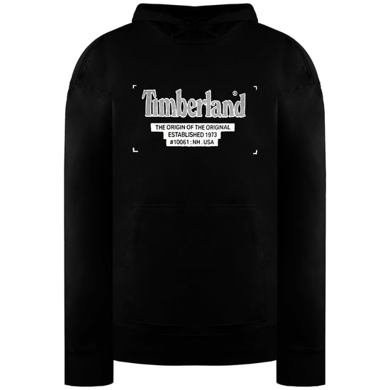 Timberland Logo Mens Black Hoodie - Image 1