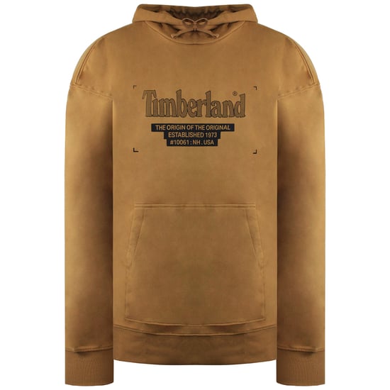 Timberland Logo Mens Wheat Hoodie - Image 1